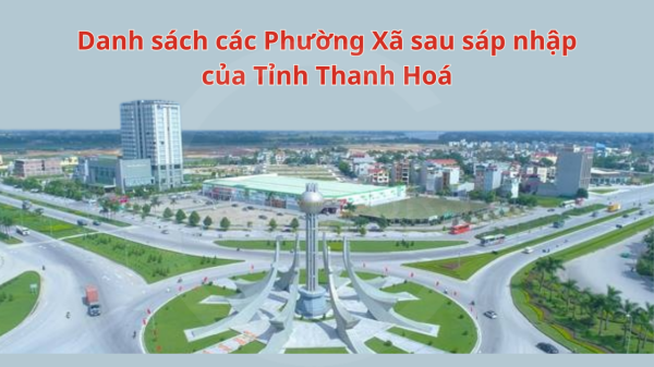 Danh sách các phường xã sau sáp nhập của tỉnh Thanh Hoá
