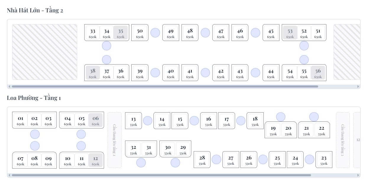 Sơ Đồ Bố Trí Chỗ Ngồi Toa Ô Đống Mác