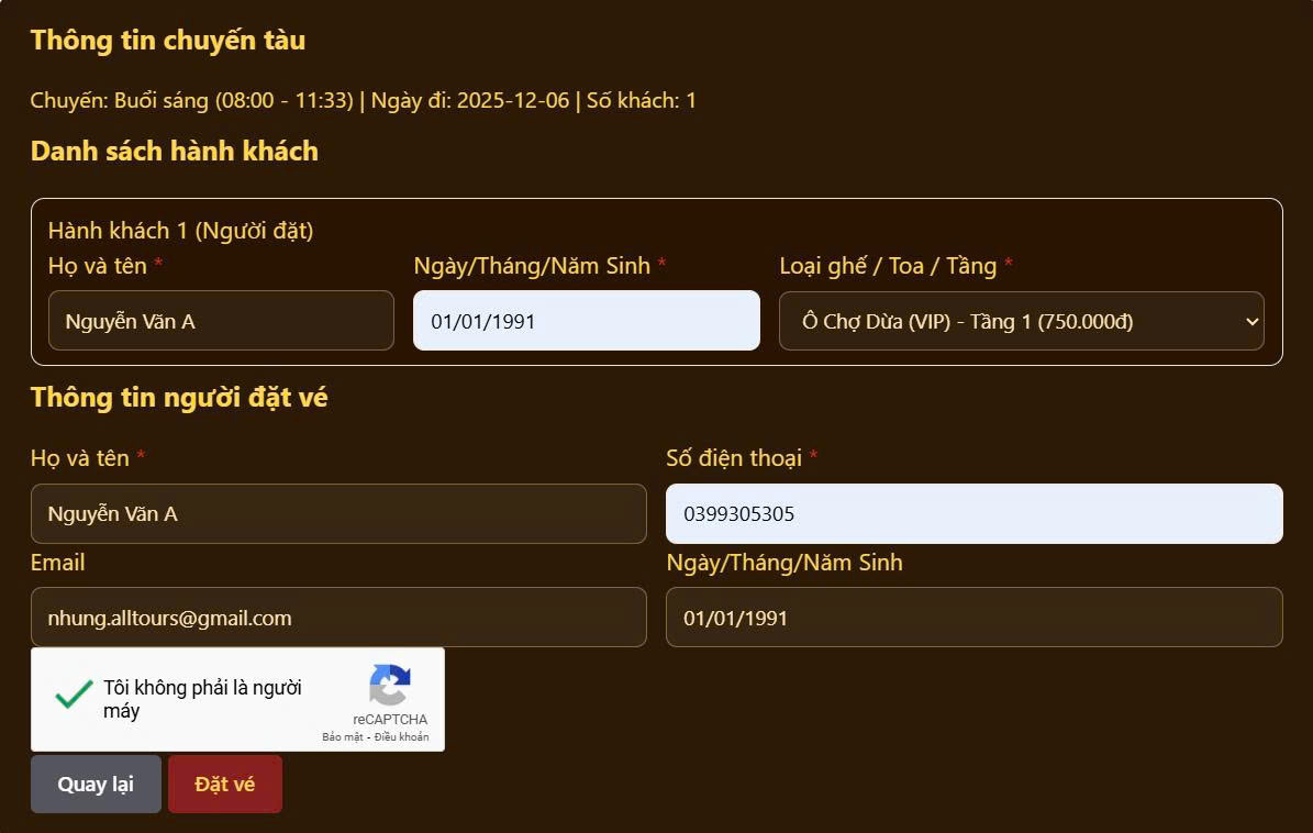 Mua vé tàu 5 cửa ô online