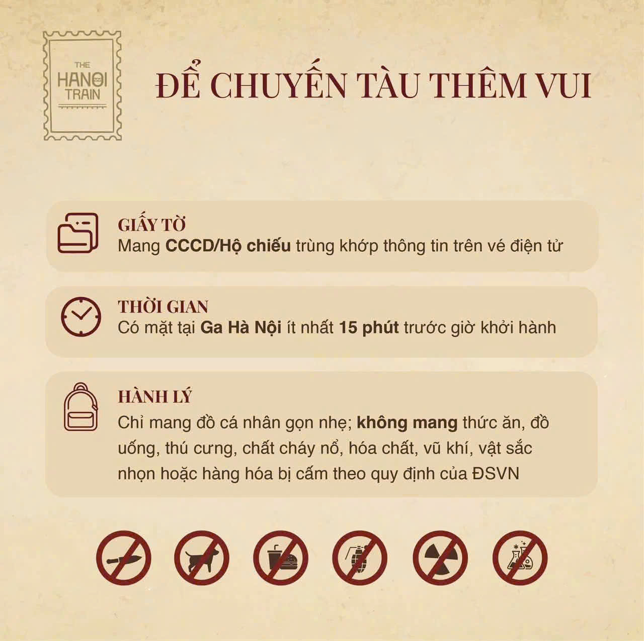 Lưu ý khi đi tàu Hà Nội 5 cửa ô tết Bính Ngọ 2026