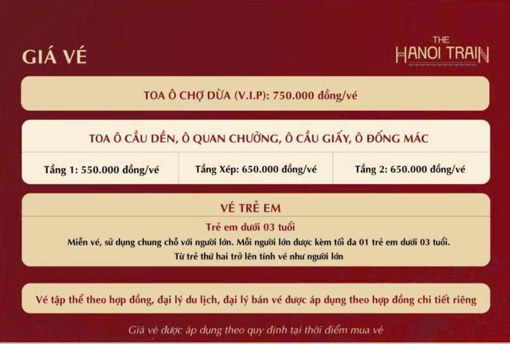 Chính sách giá vé tàu 5 cửa ô từ ngày 01/10/2026